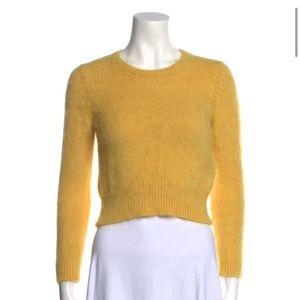 Red Valentino angora yellow sweater